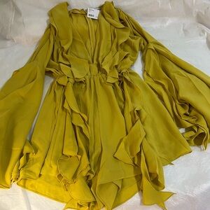 Andrean Iyama lemon ruffles shorts rompers